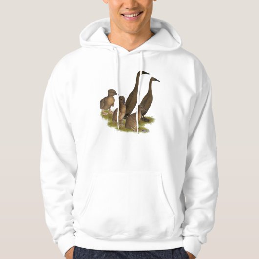 Chocolade Runner Duck Family Hoodie (Voorkant)