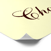 Chocolade Runner Duck Family Poster (Hoek)