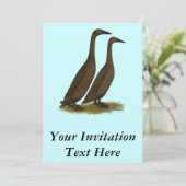 Chocolade Runner Ducks Kaart (Staand voorkant)