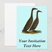 Chocolade Runner Ducks Kaart (Voorkant / Achterkant)