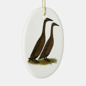 Chocolade Runner Ducks Keramisch Ornament (Rechts)