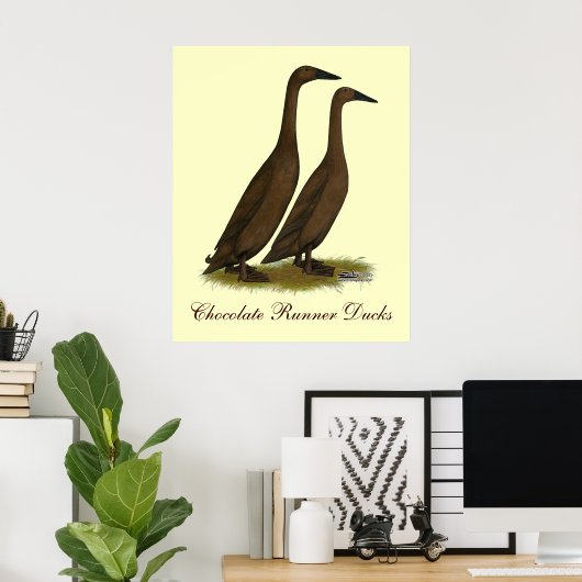 Chocolade Runner Ducks Poster (Thuiskantoor)