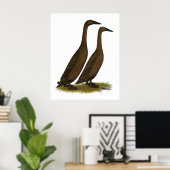 Chocolade Runner Ducks Poster (Thuiskantoor)