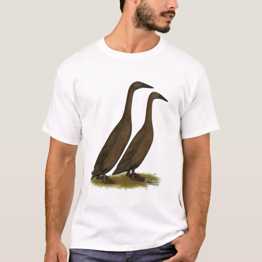 Chocolade Runner Ducks T-shirt (Voorkant)