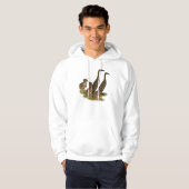 Chocolade Runner Eend Familie Hoodie (Voorkant volledig)