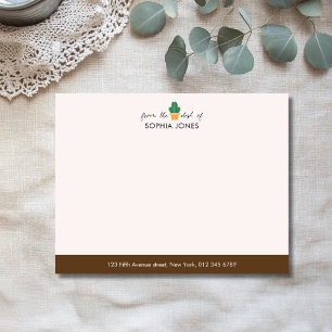 Chocolade Rustieke Cactus Briefkaart