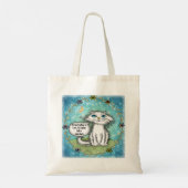 Chocolade Scraggles Kat  Tote Bag (Achterkant)