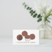 Chocolade Shop Chocolatier Gebak Chef Brigadeiro Visitekaartje (Staand voorkant)
