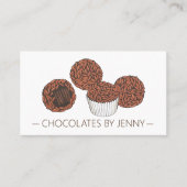 Chocolade Shop Chocolatier Gebak Chef Brigadeiro Visitekaartje (Voorkant)