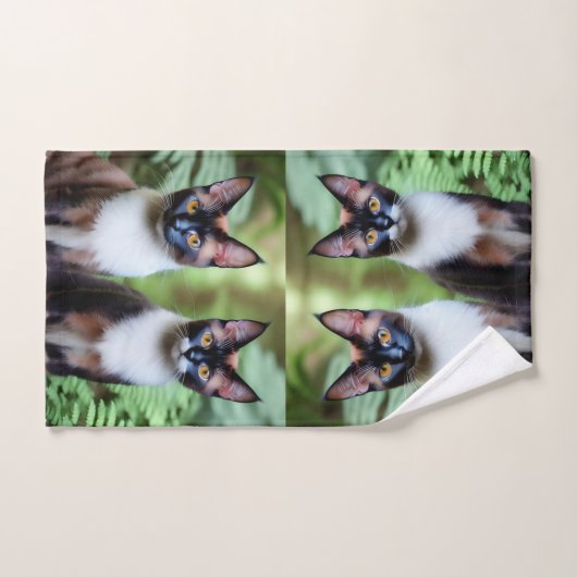 Chocolade Siamese Cat Twins, Handdoek (Handdoek)