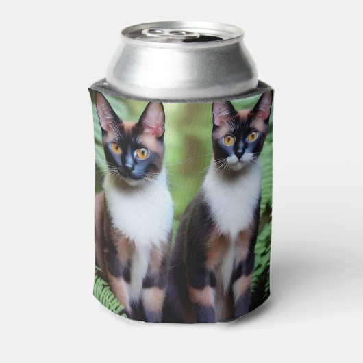 Chocolade Siamese Cat Twins, Koelbox Blikjeskoeler (Blikje Achterkant)