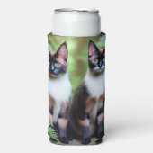 Chocolade Siamese Cat Twins, Seltzer Koelbox Blikjeskoeler (Seltzer Voorkant)