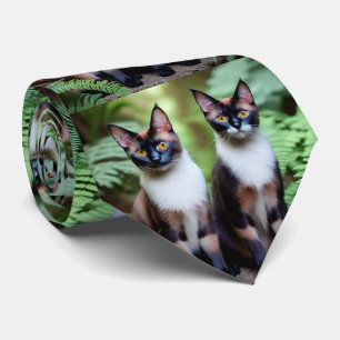 Chocolade Siamese Cat Twins, Stropdas
