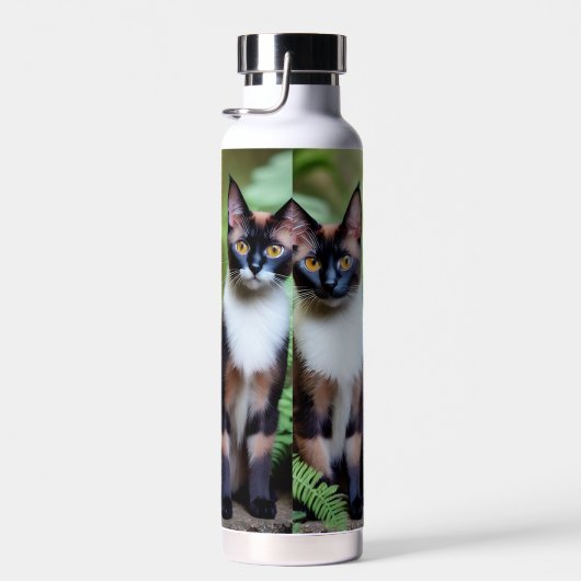 Chocolade Siamese Cat Twins Waterfles (Rechts)