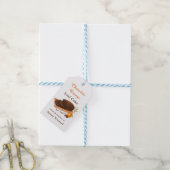 Chocolade Sinaasappel Snijdbrood Cake Cadeaulabel (Met Touw)
