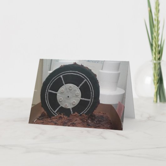 "Chocolade Skidmarks" Get Well Kaart (Voorkant)