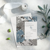 Chocolade Slate Abstracte Leaves Weddenschap Kaart