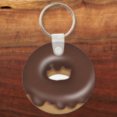 Chocolade sleutelhanger cartoon donut (Voorkant)
