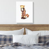 Chocolade Smelt Hand-getrokken potlood Crayon Art Canvas Afdruk (Insitu (Slaapkamer))