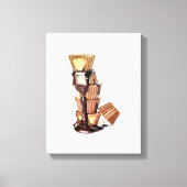 Chocolade Smelt Hand-getrokken potlood Crayon Art Canvas Afdruk (Voorkant)