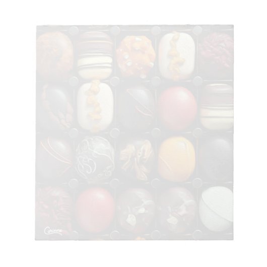 Chocolade Snoep - 5,5" x 6" Notitieblok (Voorkant)