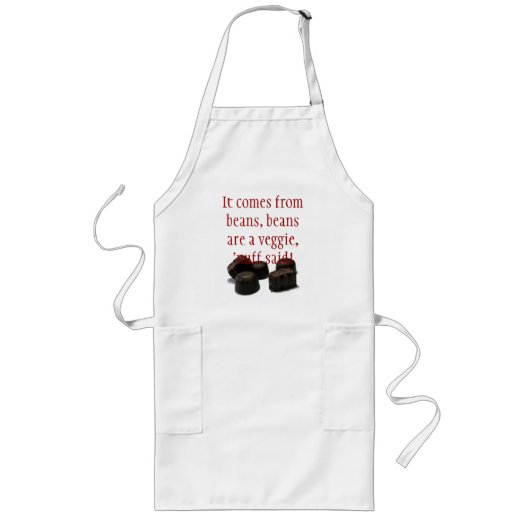 chocolade snoep apron lang schort (Voorkant)