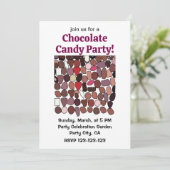 Chocolade Snoep banketbakkerij feest Kaart (Staand voorkant)