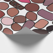 Chocolade Snoep banketbakkerij Verjaardag Cadeaupapier (Hoek)