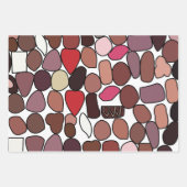 Chocolade Snoep banketbakkerij Verjaardag Inpakpapier Vel (Voorkant 2)