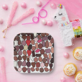 Chocolade Snoep banketbakkerij verjaardagsfeestje Papieren Bordje (Feest)