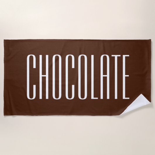 Chocolade Snoep Bar Beach Towel Cadeaus Strandlaken (Voorkant)