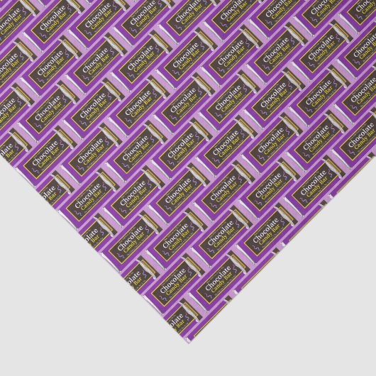 Chocolade Snoep Bar Cadeau Tissuepapier (Detail)