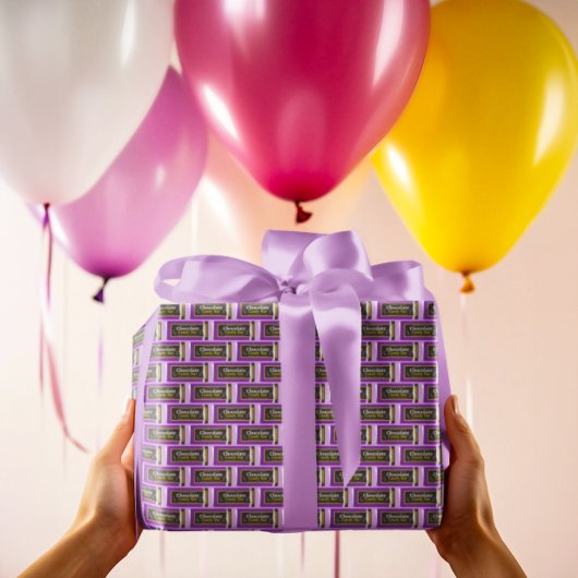 Chocolade Snoep Bar Cadeaupapier