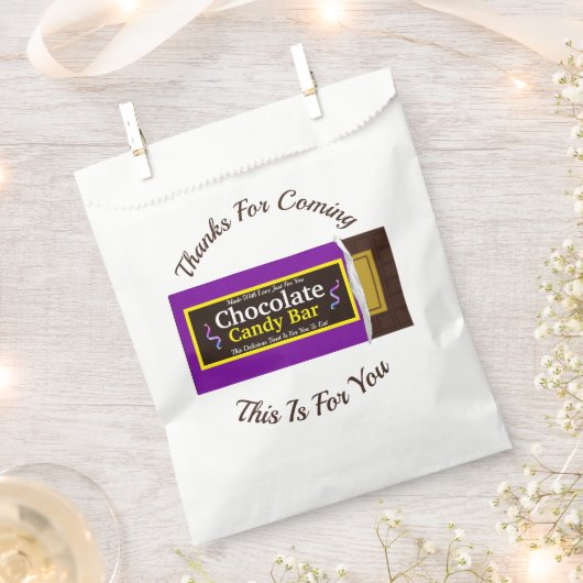 Chocolade Snoep Bar Dank je Feest Bedankzakje (Geknipt)