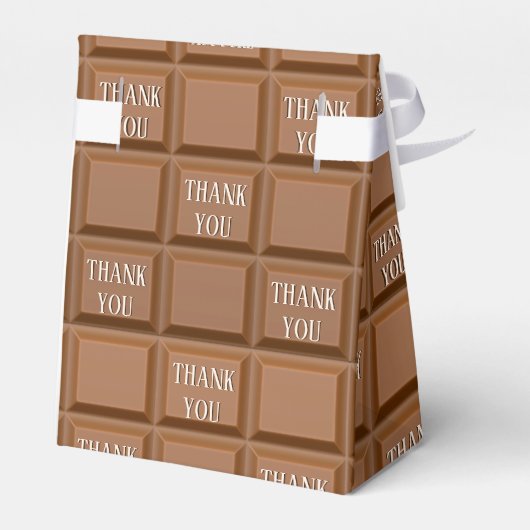 Chocolade Snoep Bar Dank u wel Bedankdoosjes (Achterkant)