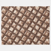 Chocolade Snoep Bar Fleece Deken (Voorkant (Horizontaal))