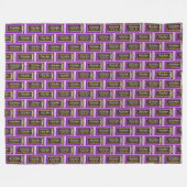 Chocolade Snoep Bar Fleece Deken (Voorkant (Horizontaal))