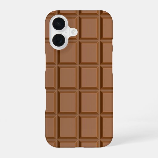 Chocolade Snoep Bar iPhone 16 Hoesje (Achterkant)
