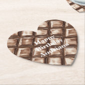 Chocolade Snoep Bar Kartonnen Onderzetters (Gekanteld)