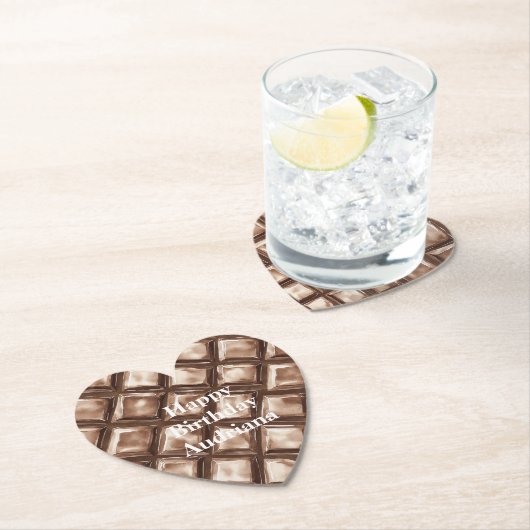 Chocolade Snoep Bar Kartonnen Onderzetters (Insitu)