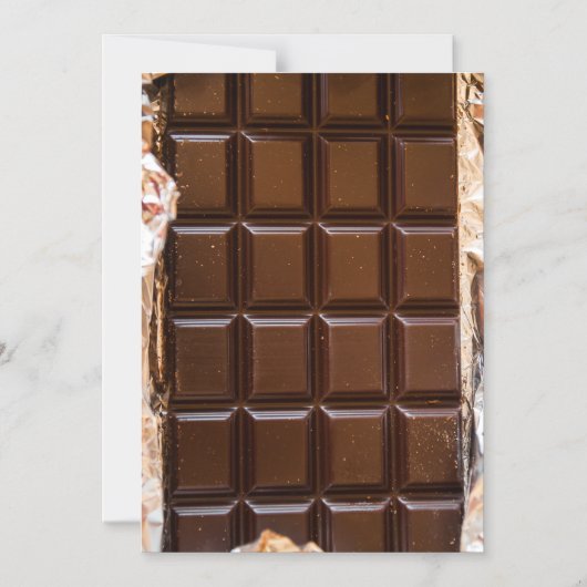 Chocolade Snoep Bar Magnetische Uitnodiging (Voorkant)
