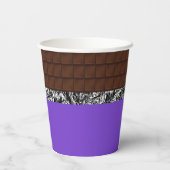 Chocolade Snoep Bar Papieren Bekers (Achterkant)