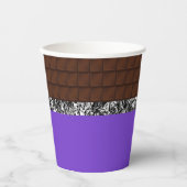 Chocolade Snoep Bar Papieren Bekers (Voorkant)