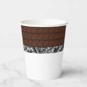 Chocolade Snoep Bar Papieren Bekers (Achterkant)
