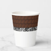 Chocolade Snoep Bar Papieren Bekers (Voorkant)