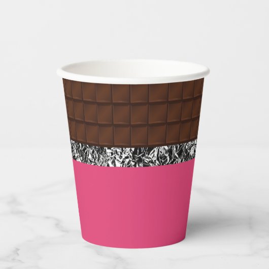 Chocolade Snoep Bar Papieren Bekers (Voorkant)