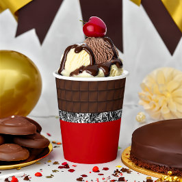 Chocolade Snoep Bar Papieren Bekers