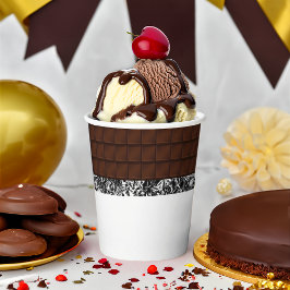 Chocolade Snoep Bar Papieren Bekers