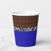 Chocolade Snoep Bar Papieren Bekers (Achterkant)
