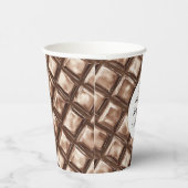 Chocolade Snoep Bar Papieren Bekers (Rechts)